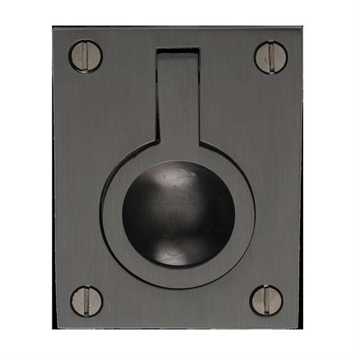 M Marcus Heritage Brass Flush Ring Design Cabinet Pull 50mm 